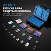 Funda para Tarjetas SD de 27 Ranuras, Estuche para Tarjeta
