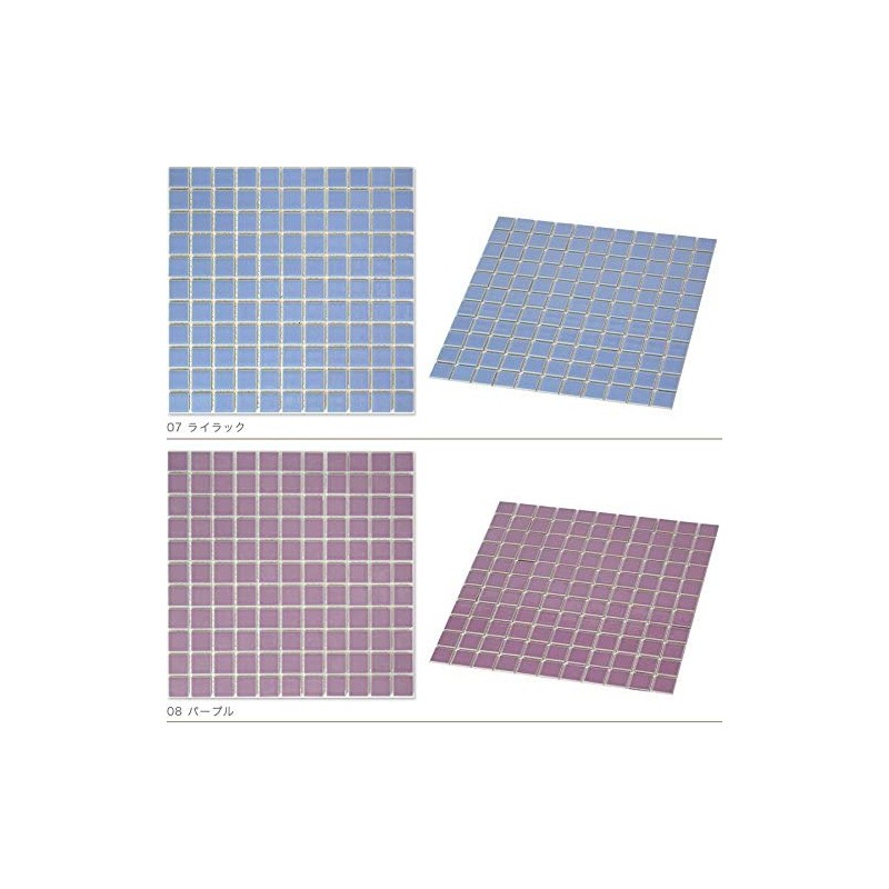 NET-25k-10 1.0 inch (25 mm) Square Mosaic Tile [Regular Color]