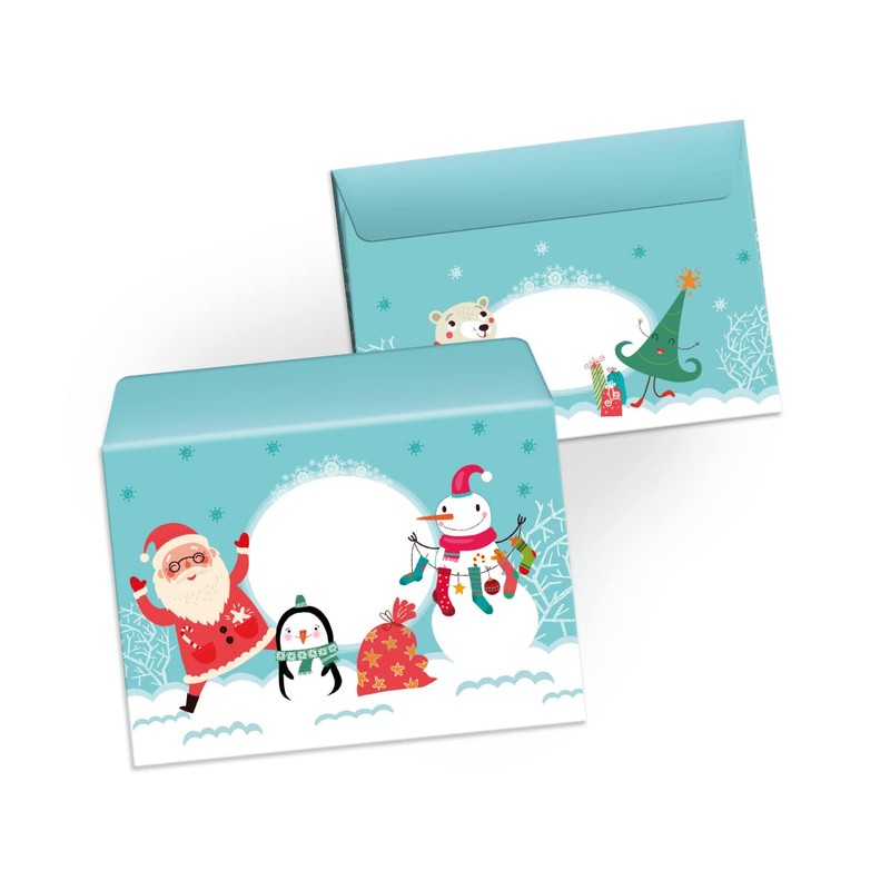 Snowman Christmas Writing Paper Set with Envelope for Kids Girls