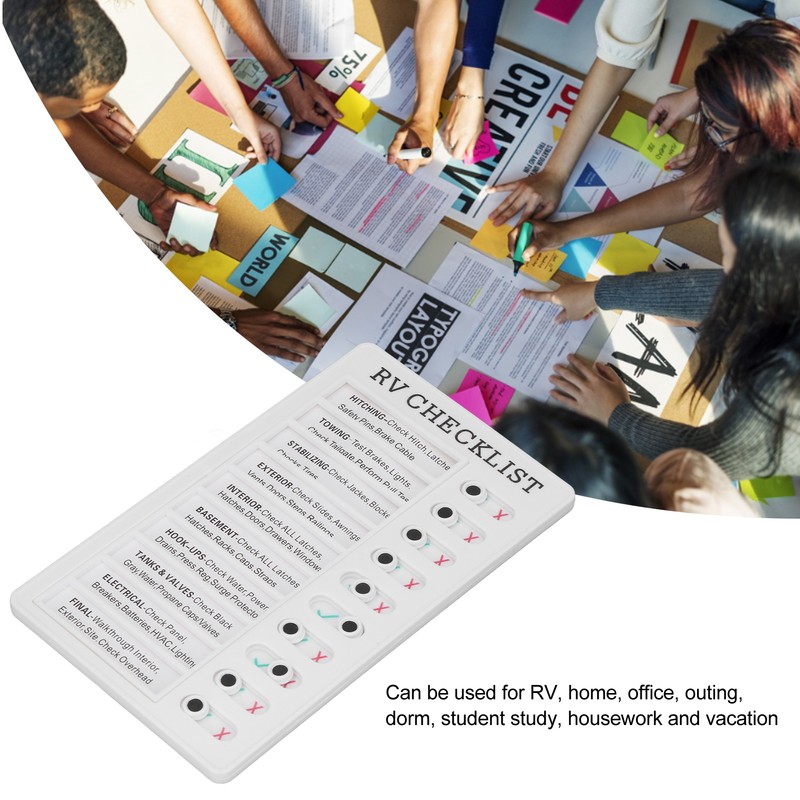 4pcs Checklist Board DIY Production Recyclable Portable Chore Checklist Detachable