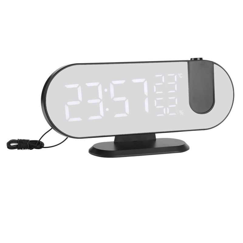 Projection Alarm Clock LED Digital Photosensitive Electronic Clock with 180