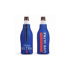 Michelob Ultra Zipper 12oz Bottle Coolie Cooler Set Of 2
