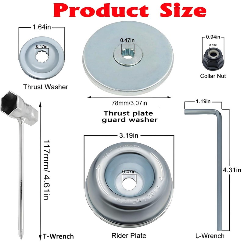 Fifatopo Blade Adapter Attachment Maintenance Kit for S-tihl String Trimmers,