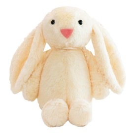 ZPSOSPZ Easter Bunny Soft Plush Toy 28CM Plush Rabbit With Floppy Bunny Ears Stuffed Animal Bunny Teddy Toy Easter Bunny Decorations Gifts For Babies Kids Boys Girls | Off White