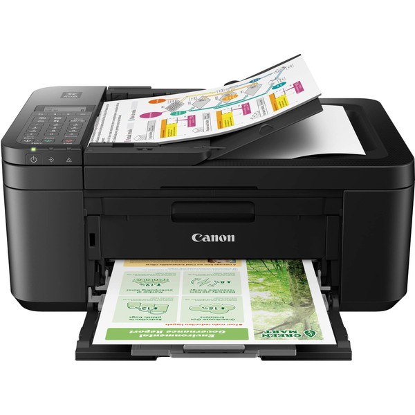 Canon PIXMA TR4720 Wireless Color All-in-One Inkjet Printer, Black - Print Copy Scan Fax - 4800 x 1200 dpi, Auto 2-Side Printing, 20-Sheet ADF, Tillsiy Printer_Cable
