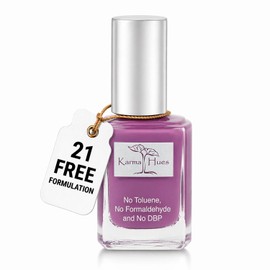 karma organic- Esmalte de uñas natural orgánico Karma arte de uñas no tóxico, pintura de uñas vegana y libre de crueldad animal (LATE NIGHT)          