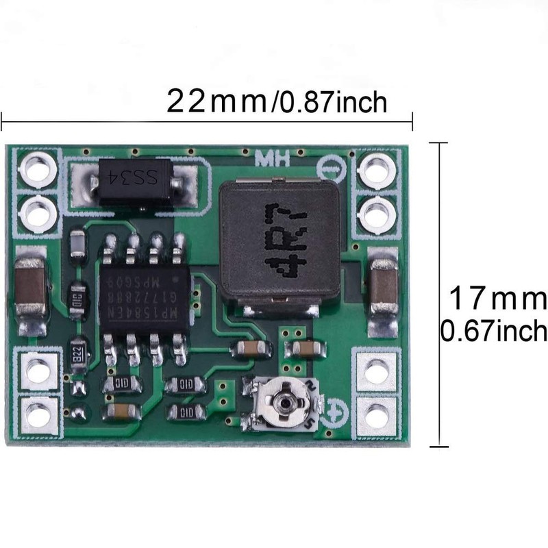 Greluma Pack of 6 MP1584EN Step Down Buck Converter Adjustable
