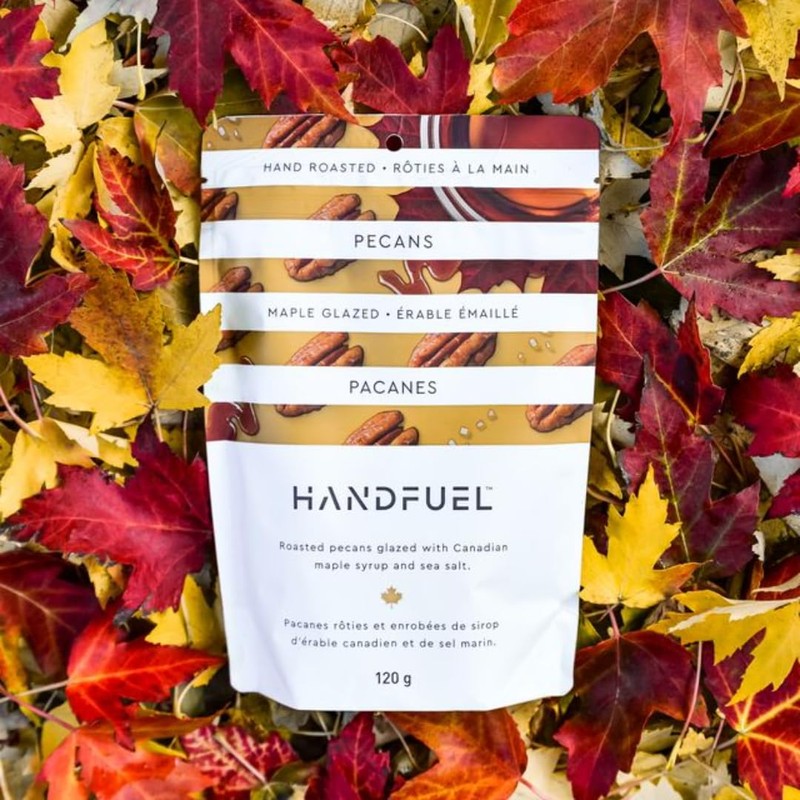 Handfuel Maple Glazed Candied Pecans, Hand Roasted Praline Pecans, 3g