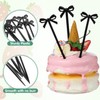 Black Bow Design Cocktail Appetizer Picks, 60 Pieces, 4.01 in