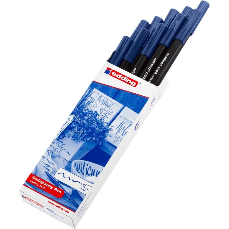 edding 1255 5 mm Calligraphy Pen - Steel Blue (Pack
