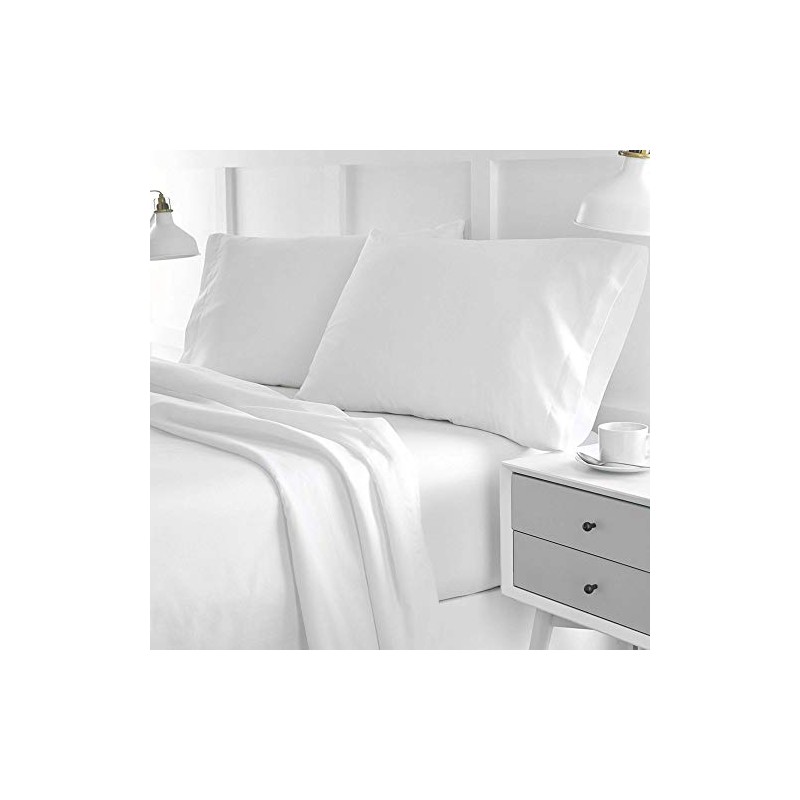 Silentnight Essential Easy Care Non Iron Fitted Sheet, Polyester and