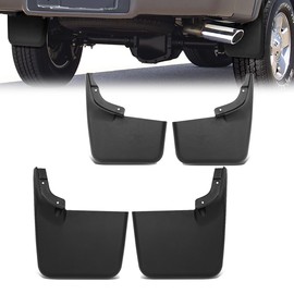 4 Pcs/Kit Pocket-Riveted Style Fender Flares Matte Black Wheel Flares Compatible with 04-14 Ford F-150 Models without OEM Fender Flares, Does Not Fit Flareside Models