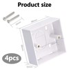 NIYATA 4pcs Surface Mount Back Box for Ethernet Wall Plates,