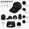 Solar Powered Fan Cap for Outdoor Cooling – USB Rechargeable