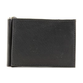 Bacci Handcrafted Bifold Wallet - Clean stitched top grain cowhide Leather Wallet for Men with 2 card slots & 1 center flap cash compartment money clip - Timeless design slim Men's Wallet (Black)