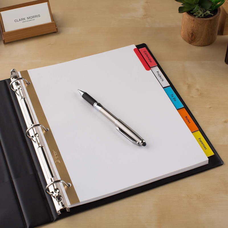 Avery 11121 Insertable Big Tab Dividers, 5-Tab, Letter