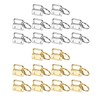 1In Key Fob Hardware Set with Keychain Rings Gold&Silver Keychain
