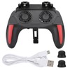 Mobile Phone Game Controller with Dual Cooling Fans Heat Dissipation
