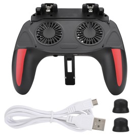 Mobile Phone Game Controller with Dual Cooling Fans Heat Dissipation Gamepad Power Handle