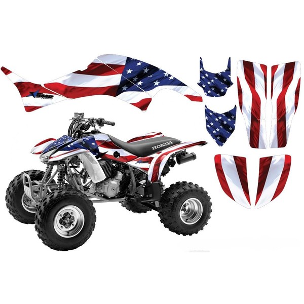 AMR Racing ATV Graphics Kit: Quad Stickers for Honda TRX