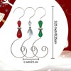 WEIBIAO Christmas Ornament Hooks - Silver Wire Hooks, Acrylic Jewelry