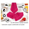 Lashuma London Cotton Dish Cloths Set Red Rhubarb 50 x