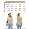 Zeagoo Women's Turtleneck Sweaters 2024 Fall Fitted Long Sleeve Pullover