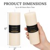 3 Pack Pure Natural Beeswax Pillar Candles, 2×6 Inch Bees