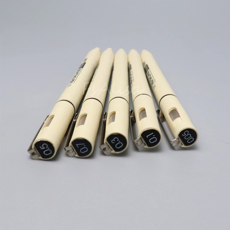 FsAlisa Drafting Pen, Millimeter Pen, Black Water-Based Pen, Needle Pen,