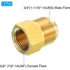 PATIKIL 5/8 SAE (7/8"-14UNF) Female Flare x 3/4 SAE (1