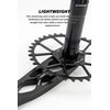 CobraCrawler Ultralight MTB Bike Crank,Bike Cranksets,Bicycle Crank Arm Set,170mm Dub