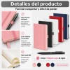 5pcs Libreta A5 Pasta Dura Escolar Oficina 5 Bolígrafos