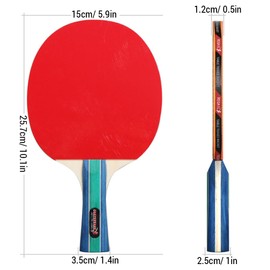 Ping Pong Paddles Set Table Tennis Rackets with 3-Star Ping Pong Balls for Indoor Outdoor Game