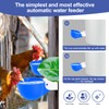 Psarnuk Chicken Waterer Cups (16 Pack/Blue) - DIY Automatic Large