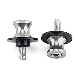 Haosie Swing Arm Spool, 2PCS 6mm Paddock Stand Bobbins, Swingarm Spools Slider, Motorcycle Swingarm Spools