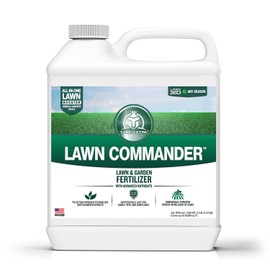 Turf Titan Lawn Commander – All-in-One Lawn Booster and Fertilizer (32 oz) – Peak Growth & Green Grass for All Seasons – Tri-Action Nitrogen Tech Fertilizer Concentrate – Covers up to 8,000 Sq Ft