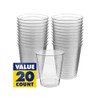 Amscan Clear Plastic Cups (Pack of 20) - 12 oz.