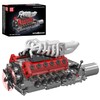 Mould King 10210 V12 Engine Model Kit that Works, Build