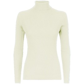 Womens Tops For Women UK Plus Size Tops Ladies Jumpers For Women UK Knitting Patterns Womens Long Sleeve Tops Turtle Neck Tops For Women Going Out Tops Cream 12-14