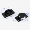 Maxmoral 2 Sets Black Sliding Cabinet Hardware Components Home Wardrobe