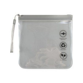 ENNSOO Portable Travel Toiletry Bags, Transparent Water Proof Makeup Size Bag For Travel, Women Men Clear Toiletries Bag For Cosmetics And Liquids, 3 Pcs, Grey