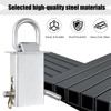 Heavy-Duty Trailer Stake Pocket D Rings with Anti-Loss Cord, Adjustable