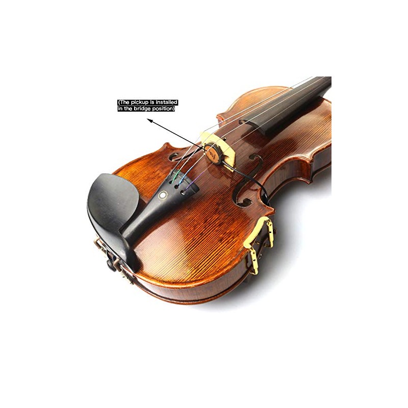 adeline Violin pickup, no damage to paint, carrying volume adjustment