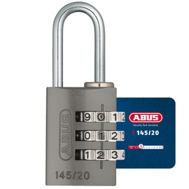 ABUS AB145/20 TITANIO 466137 Padlock, Gray