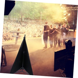 BIUDECO Practical Speaker Stand Cover Reusable for Speakers Portable Travel Bag Black