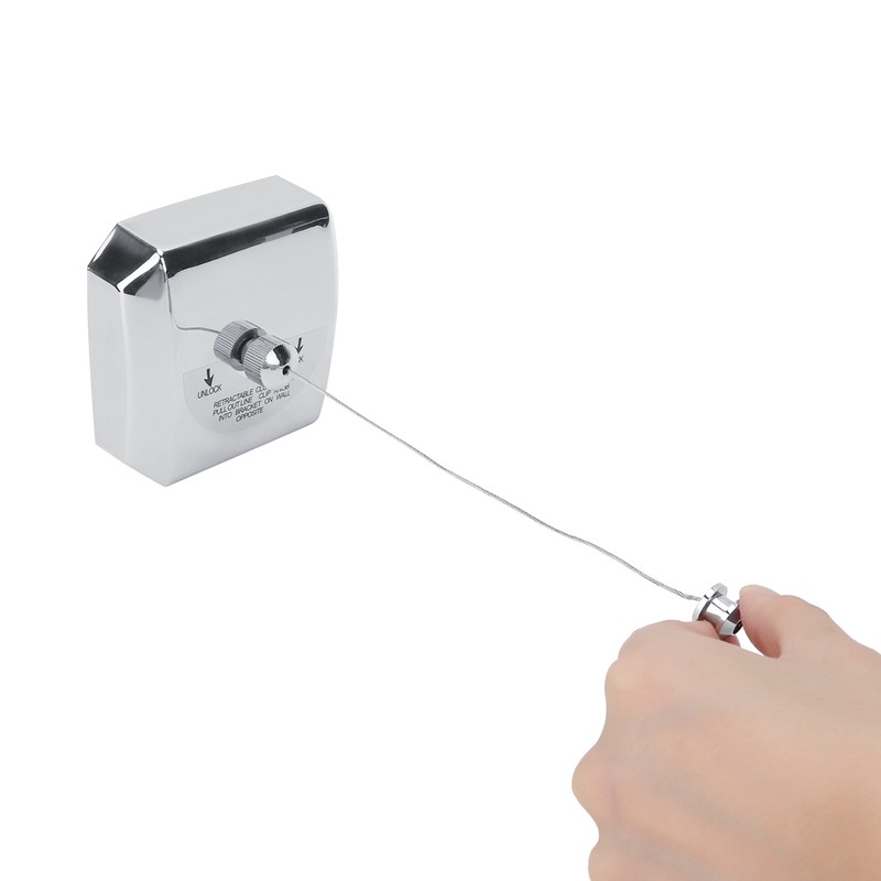 Household 304 Stainless Steel Wall Hanging Clothesline Retractable Telescopic Laundry