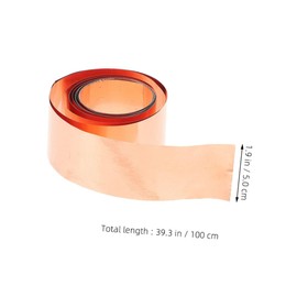 NOLITOY Thick Pure Copper Strip for DIY Projects Wide Long Heavy Gauge Flashing for Crafting Electrical Repairs Metalwork