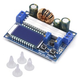 GERUI Buck-Boost Converter Display, Automatic Step Up/Down Board 5.5-30V to 0.5-30V with LCD Display, for Arduino, Adjustable Constant Current Voltage
