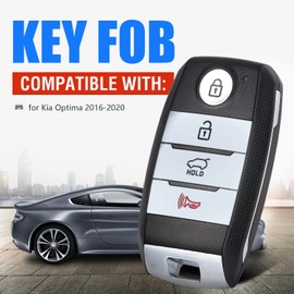 Keymall Car Key Fob Replacement for Kia Optima 2016 2017 2018 2019 2020(FCC ID:SY5JFFGE04 P/N:95440-D4000) 4 Buttons