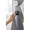 Yamazaki 4249 Magnetic Kitchen Towel Holder, Black, Approx. W 2.2